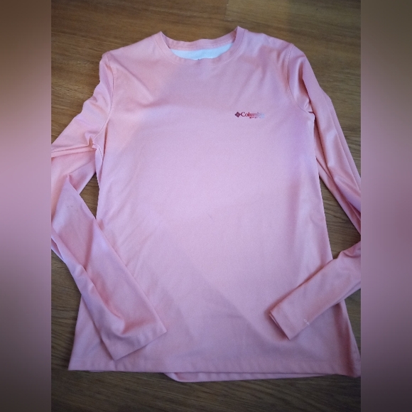 Columbia Pink Long Sleeve Swim Shirt - Picture 1 of 4
